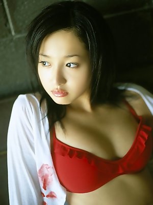 Busty gravure idol with...